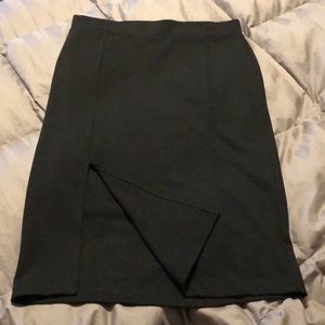 Black pencil skirt
